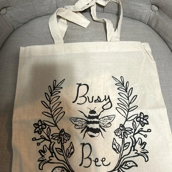 Brand new canvas bag Busy Bee - Picture 2 of 3